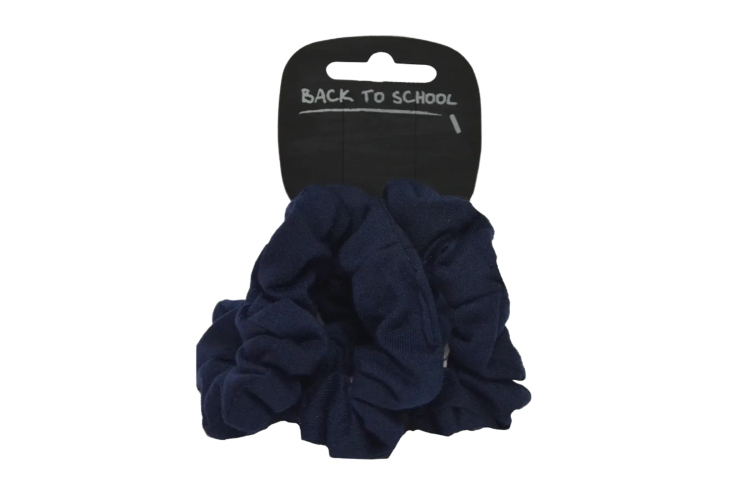 3 Pack Jersey Scrunchie (Navy)