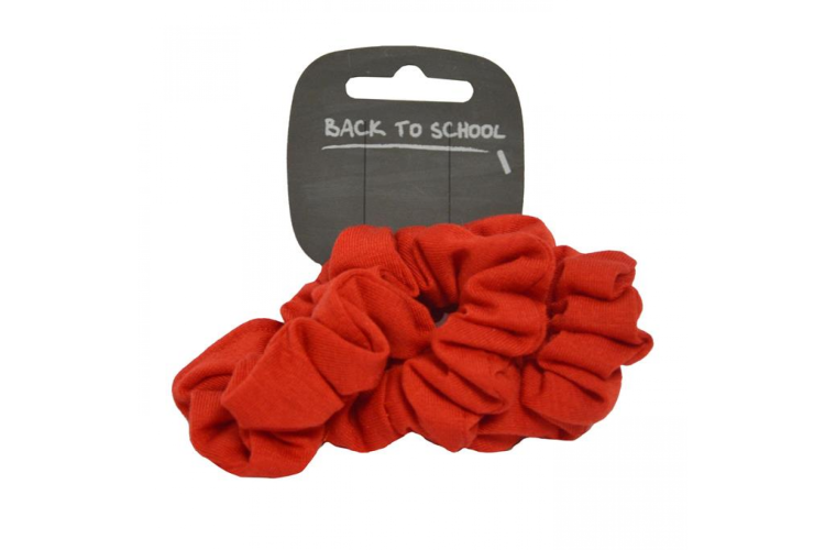 Jersey Scrunchie (Red) Pack of 3