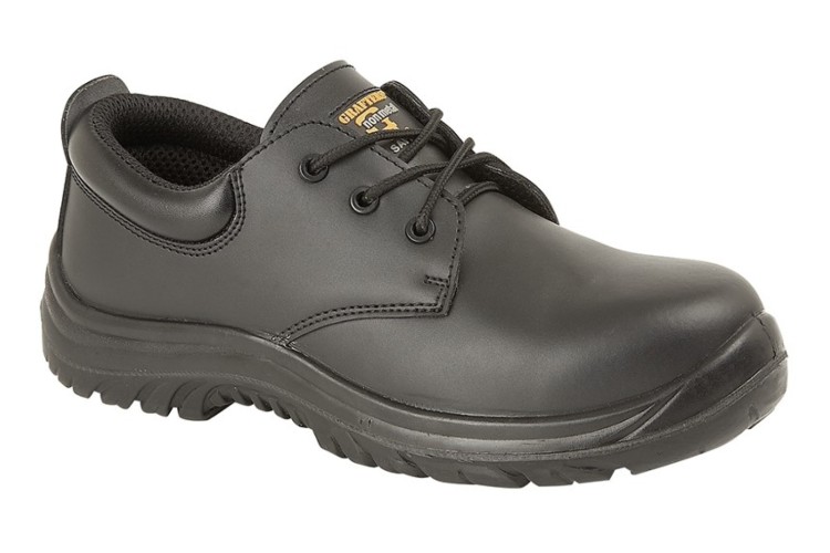 Black Coated Action Leather Safety Shoe M456A