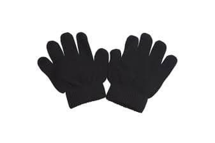 Black Woolen Gloves