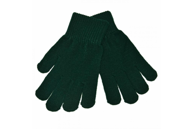 Bottle Green Woolen Gloves