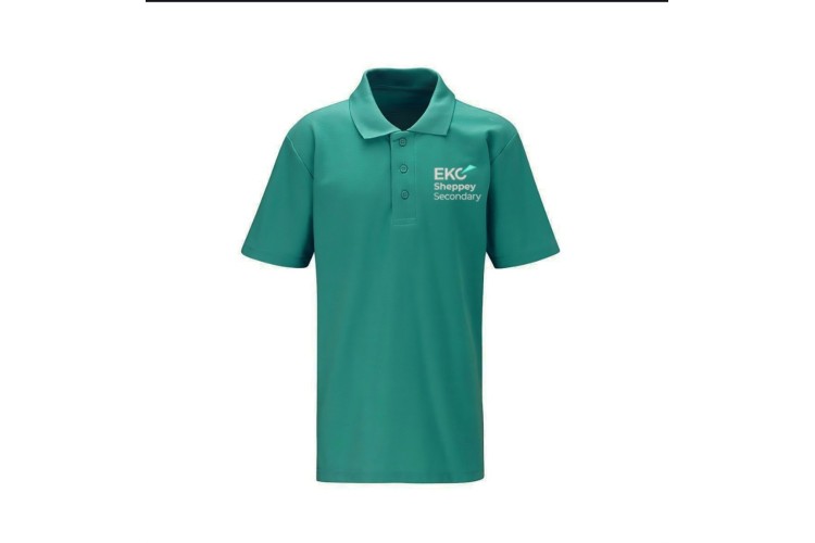 EKC Sheppey Secondary Teal Polo with Logo (Senior Sizes)