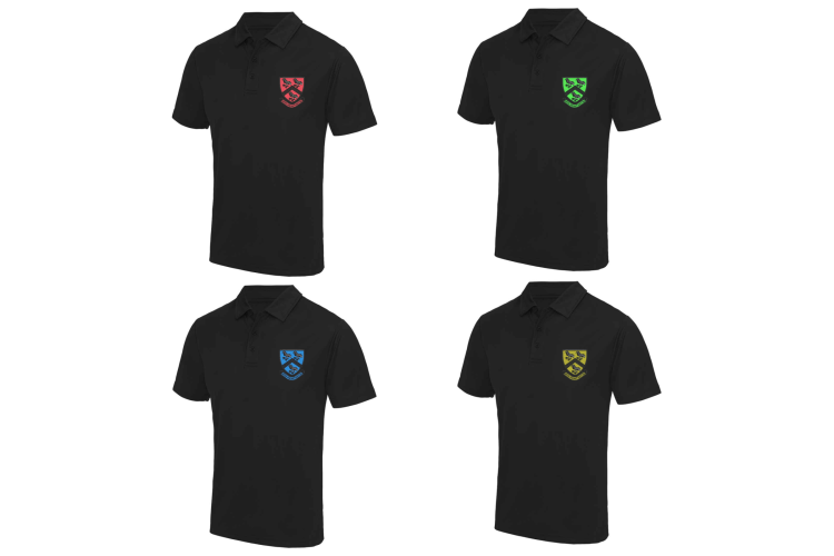 Fulston Manor Black Sports Polo Shirt (Year 7)