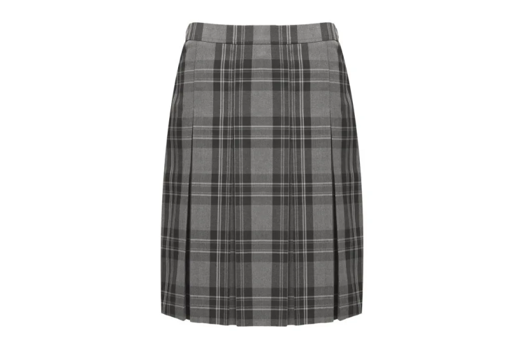 Fulston Manor Grey Tonal Pleated Skirt