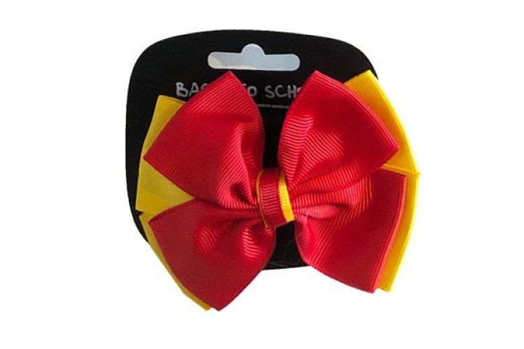 Girl's Hair Bow (Red)