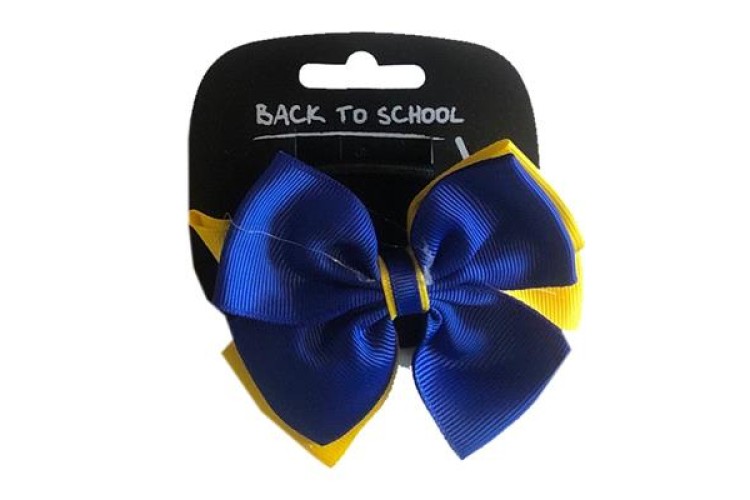 Girl's Hair Bow (Royal Blue)