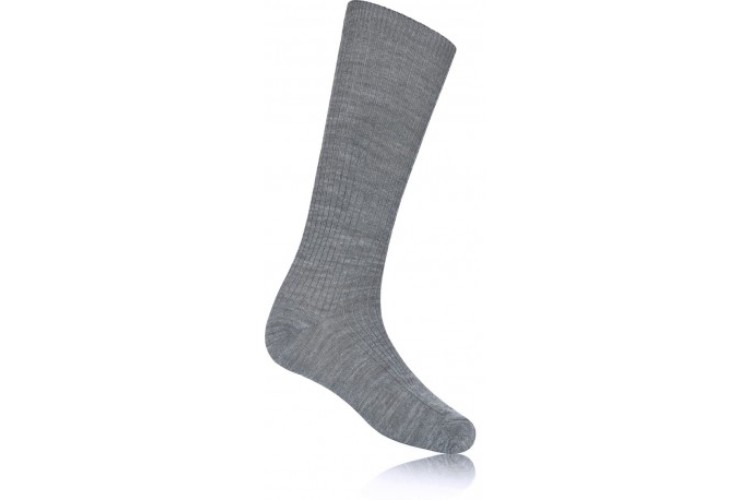 Girls Grey Knee Length Socks (Twin Pack)