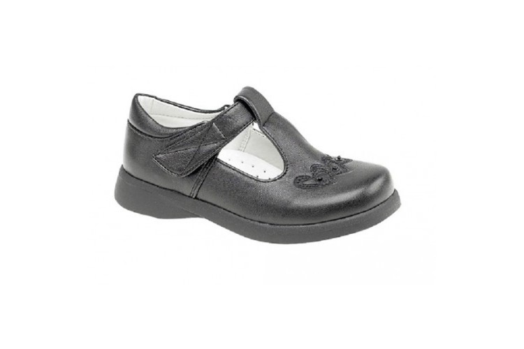 Girls Touch Fastening T Bar Shoe C732A