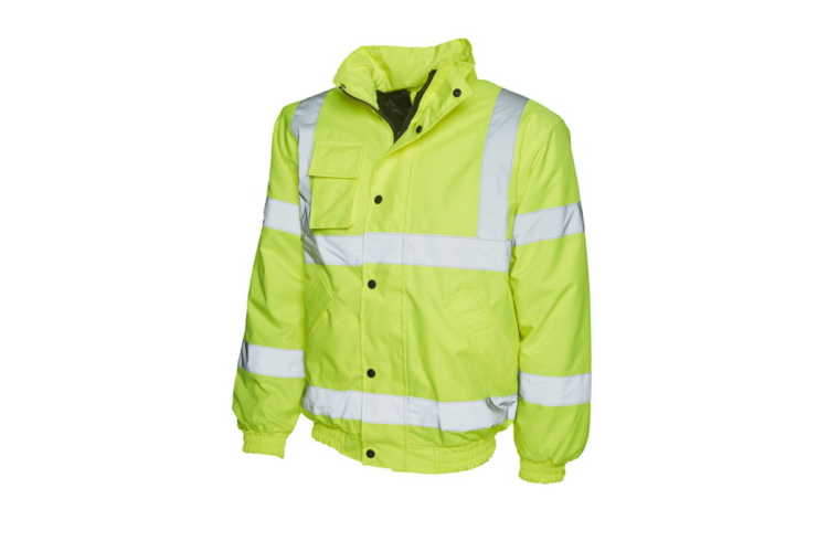 Hi-Vis Yellow Bomber Jacket