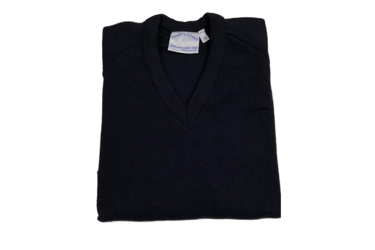 Navy V-Neck Jumper (Junior Sizes) 