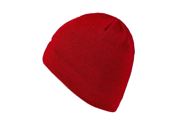 Red Winter Hat with School Logo