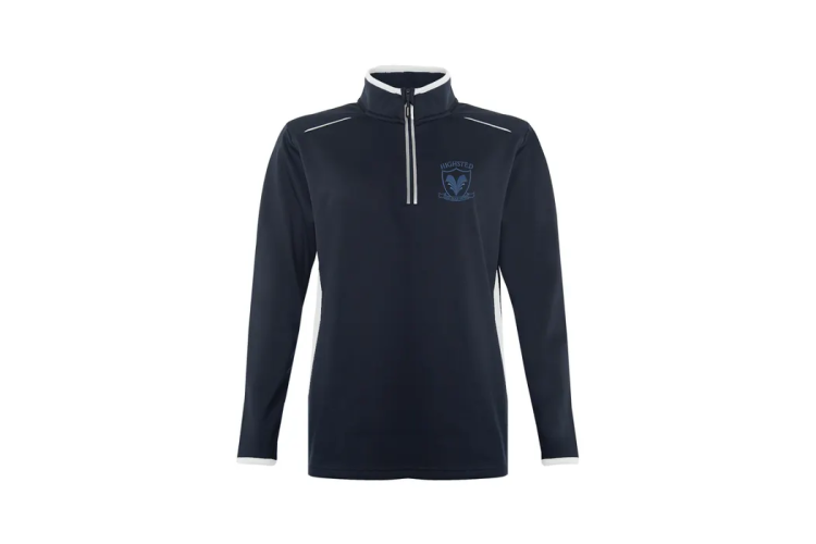  Skip to the end of the images gallery Skip to the beginning of the images gallery Highsted Grammar 1/4 Zip Training Top