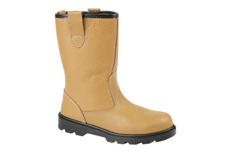 Tan Leather Safety Rigger Boot M 021B