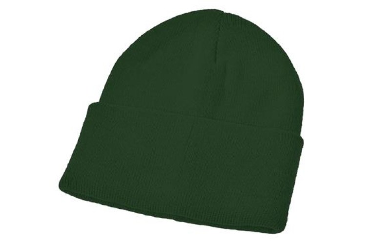 Bottle Green Winter Hat with School Logo
